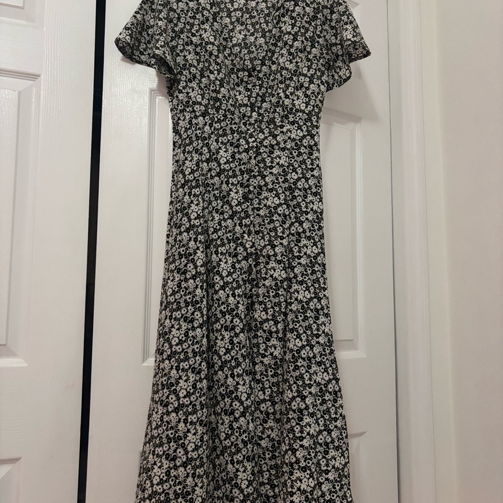 Levi's Black and White Floral Maxi Dress